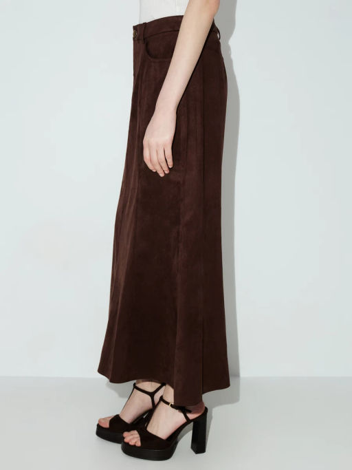 Юбка макси из искусственной замши ZR2604023503-27 / Zarina фото 4