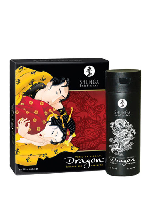 Интимный крем-лубрикант для мужчин Shunga Дракон (Dragon), эффект ледяного огня, 60 мл