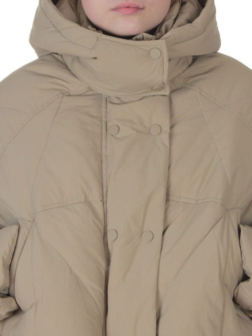 H24-033 BEIGE Куртка пуховая зимняя женская (пух)