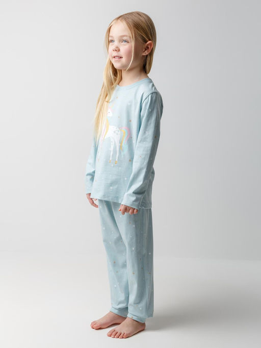 К 1637/зимнее небо,звездочки пижама дет