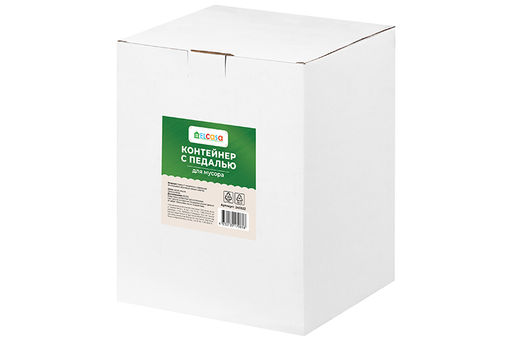 Контейнер для мусора 3 л 22*17*24,5 см с педалью, белый