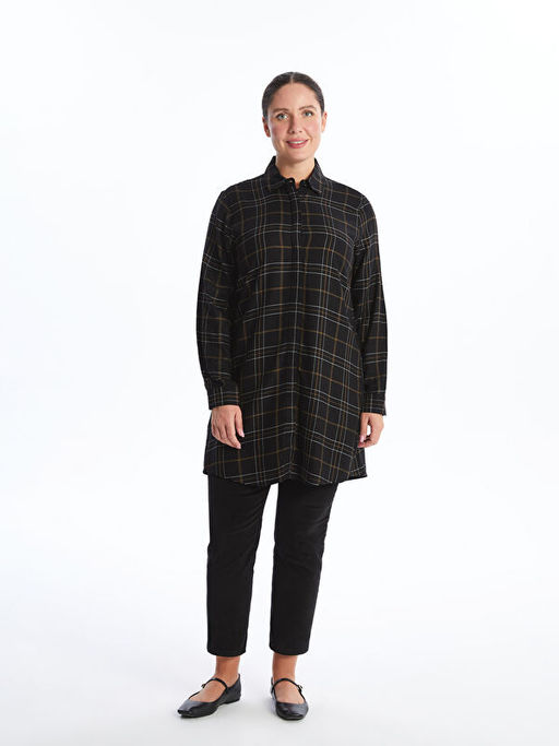 Ekose Kad?n G?mlek Tunik