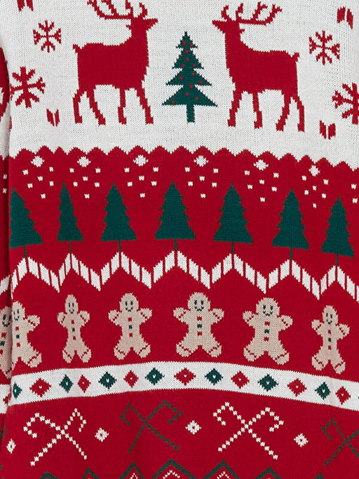 Bisiklet Yaka Y?lba?? Temal? Erkek ?ocuk Triko Kazak - Waikiki фото 2