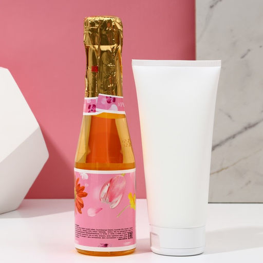 Подарочный набор Мечтай!, гель для душа шампанское 250 мл и крем для тела 200 мл, Чистое счастье фото 3