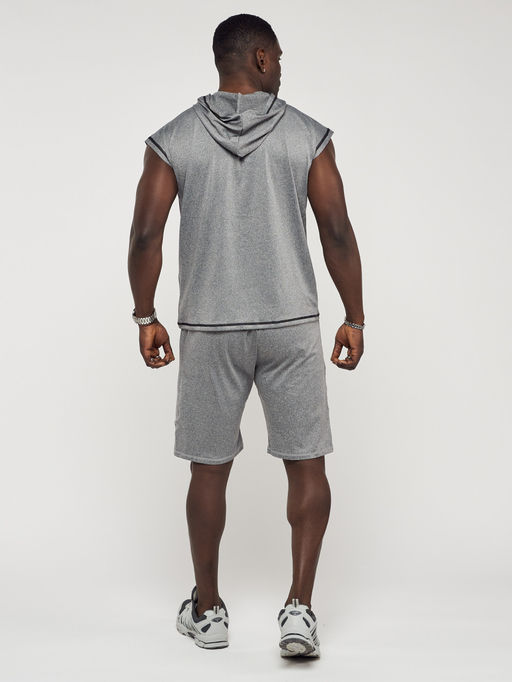 Спортивный костюм летний мужской серого цвета 22610Sr