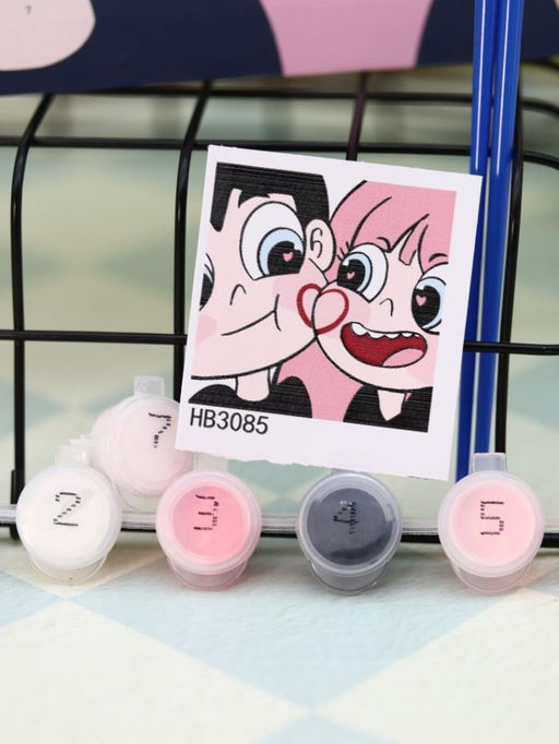 Картина по номерам на подрамнике Draw Me! Love of life, (20*20 см)