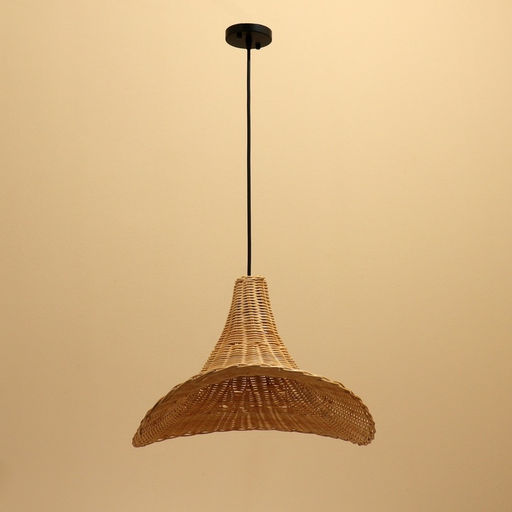 Светильник потолочный из ротанга «Куин», 1×120 Вт, Е27, 55×40 см