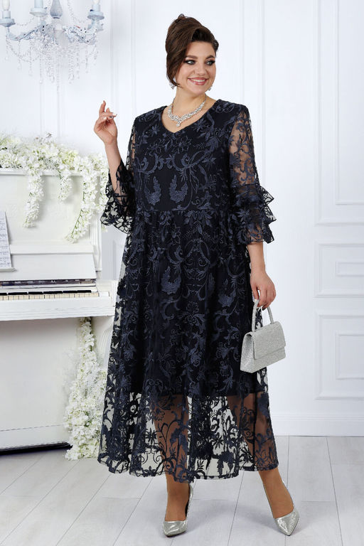 Платье Ninele 7431-Р темно-синий - Mira fashion фото 850