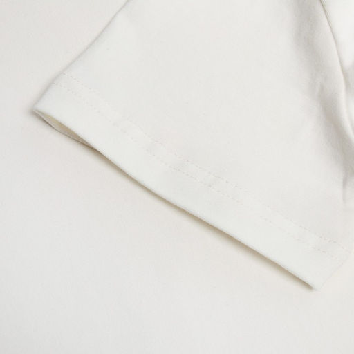 Футболка женская с вырезом MINAKU: Basic line, экрю, размер 46