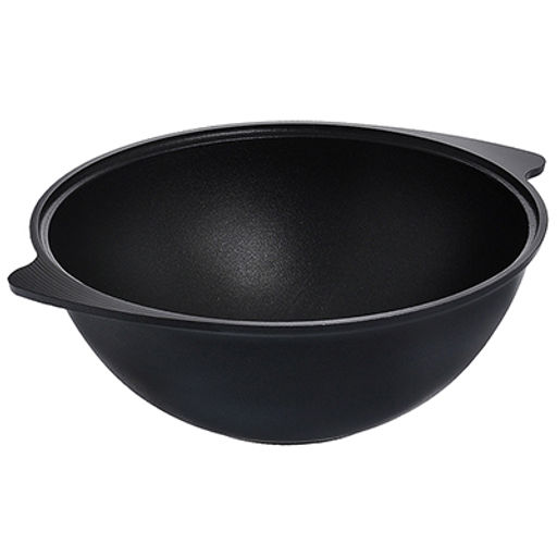 Казан для плова с антипригарным покрытием 4,5л, д35см "Традиция", h13см, литой, металлическая жаропрочная крышка (Россия)