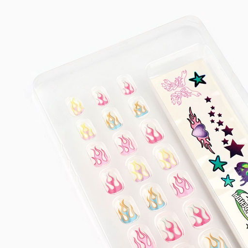 Накладные ногти детские с татуировками «Будь красоткой», 24 шт.