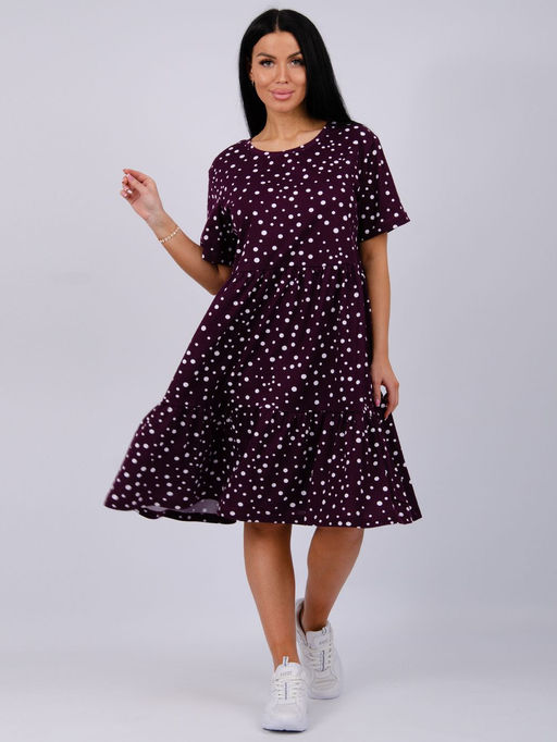 Платье Касадея, трикотаж - Малина фото 29