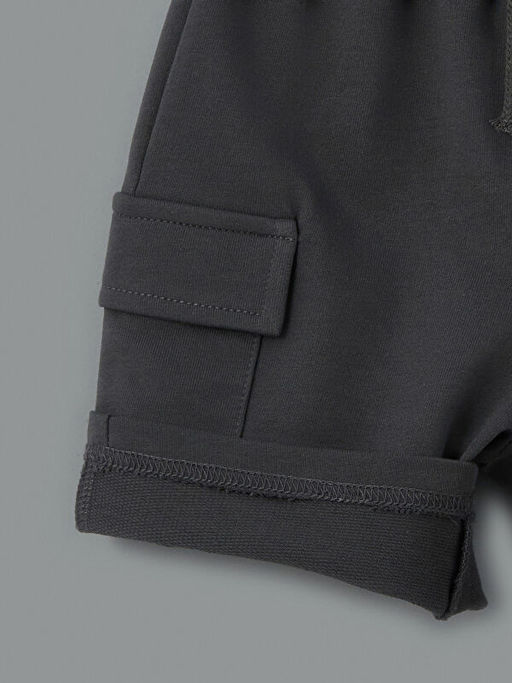 Beli Lastikli Minecraft Bask?l? Erkek ?ocuk Kargo ?ort