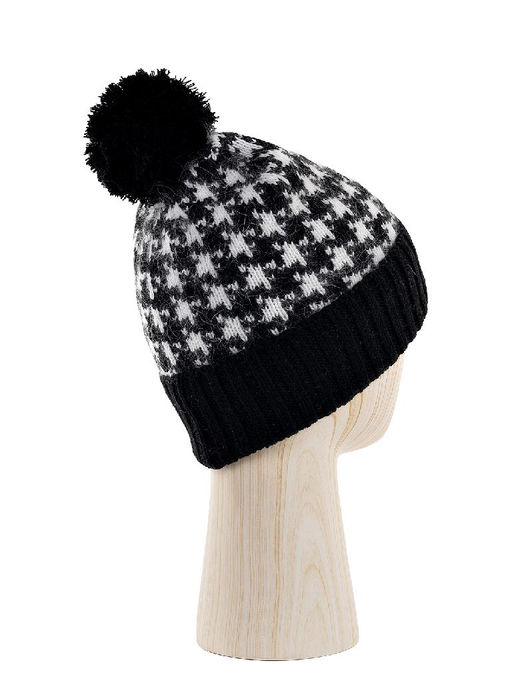 Шапка жен. шерсть+анг+нейл LB-J44008 black/white - Labbra фото 2