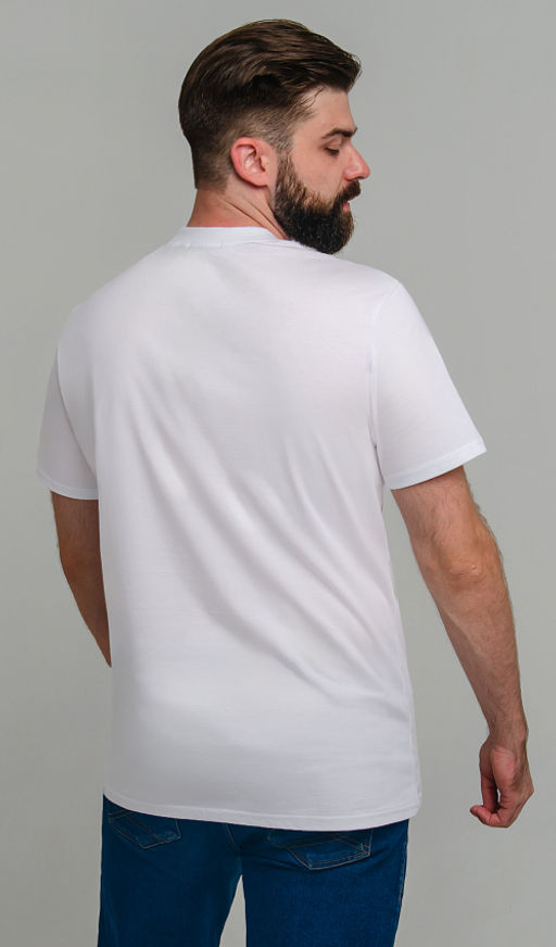 Арт. 61140 Футболка мужская 48-58 (6 шт) Цвет:белый