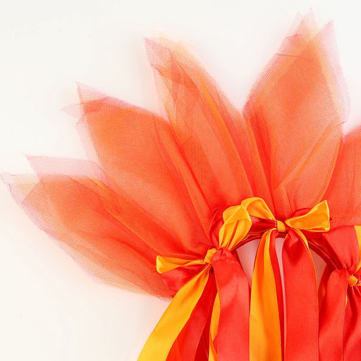 Карнавальный ободок «Лучистое солнце», красно-оранжевый