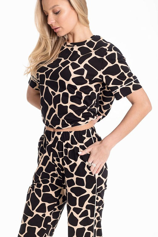 Пижама М325021чб черный/бежевый - Елена фото 7