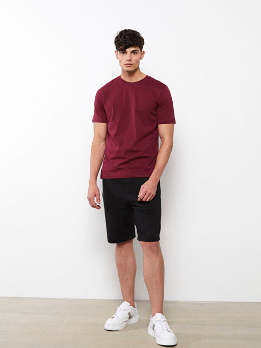 Bisiklet Yaka Penye Erkek Ti??rt