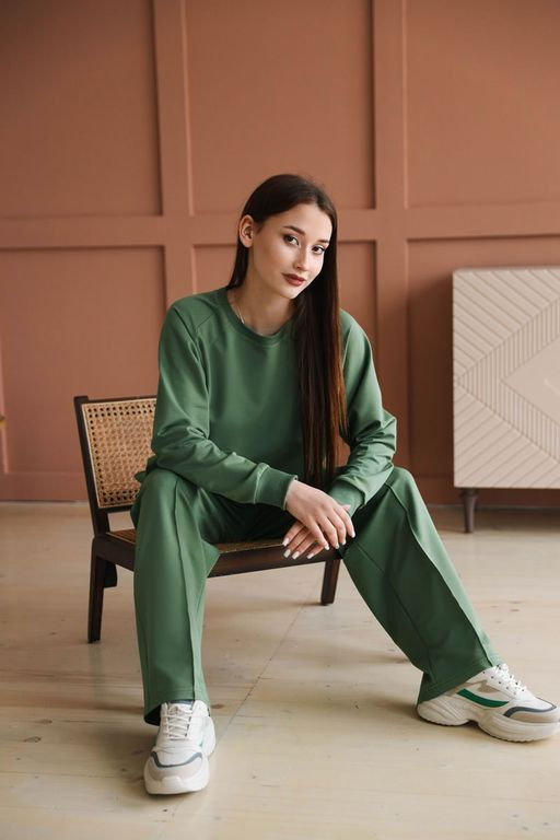 Комплект(костюм) с брюками палаццо Футер 2-х нитка - Relay фото 126