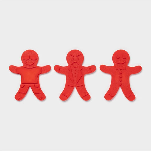 Форма для печенья Доляна «Пряничный человечек», двусторонние печати 3 шт., пресс, 13×11×3.5 см, МИКС