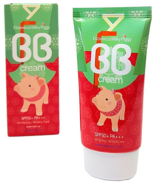 Elizavecca  Крем для лица осветляющий антивозрастной Milky Piggy BB cream SPF50+ PA+++  фото 2