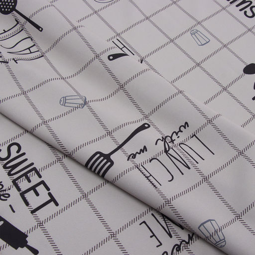 Комплект штор для кухни с подхватами Этель Homemade 170×145 см-2 шт., 100% п/э