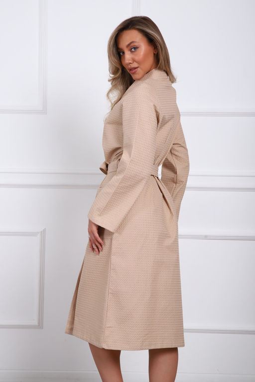 Халат вафельный женский