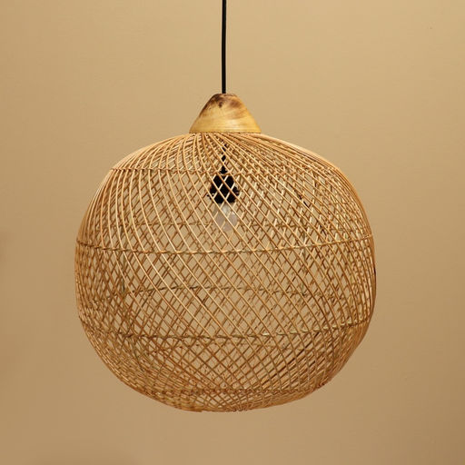 Светильник потолочный из ротанга «Гьян», 1×120 Вт, Е27, 60×60×60 см