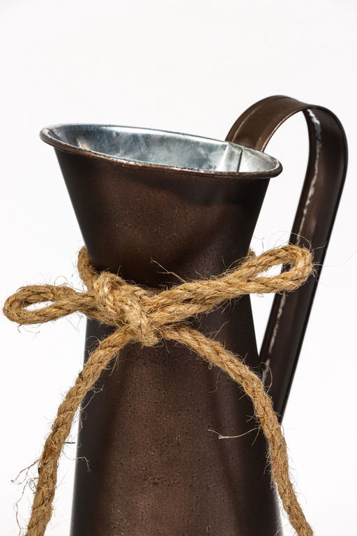 Фигурное кашпо для цветов «Кувшин Ноель», 8×20 см, металл, МИКС