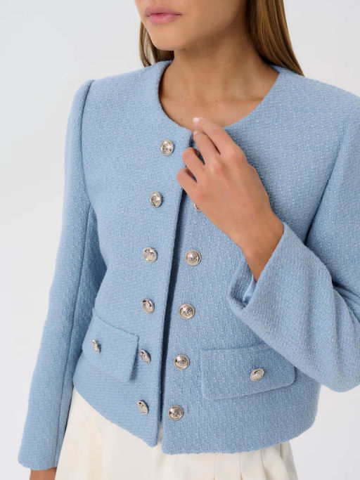 Пиджак женский 12421-34028 l.blue - Eleganzza фото 6