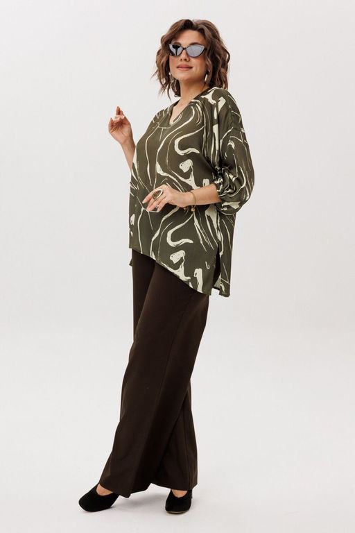 Блуза ANELLI 1665 лесная осока