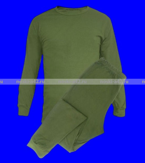 Цена за 1 шт. 1 комплект - Термобелье мужское с начесом Узбекистан цвет ХАКИ