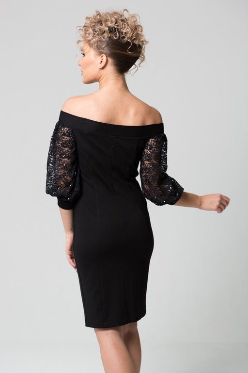 Платье с открытыми плечами - Looklikecat фото 3