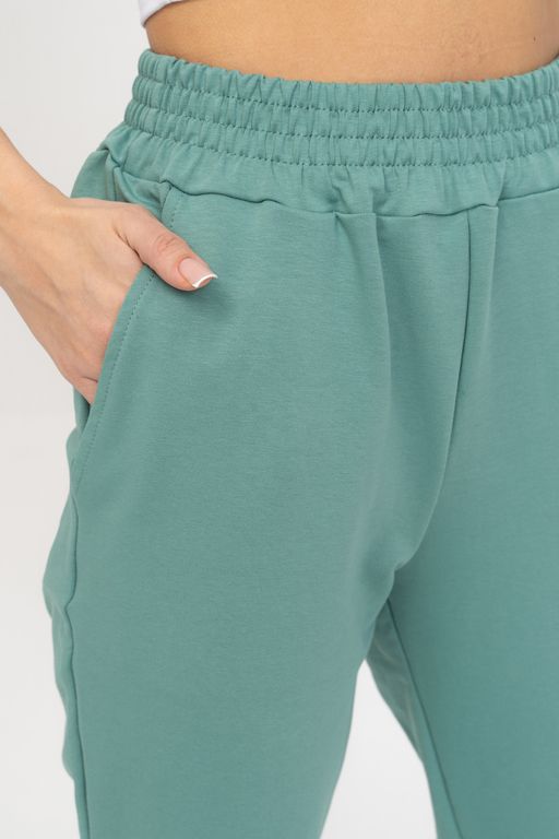 Брюки Футер 2-х нитка шалфей - Solo mio фото 9