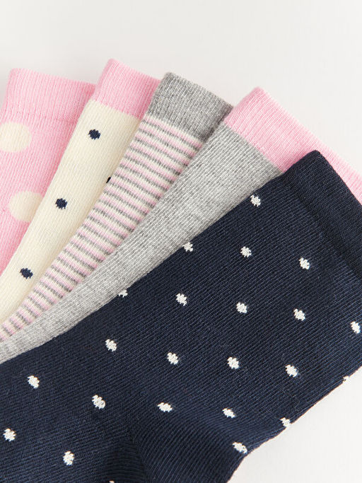 Puantiyeli K?z ?ocuk Soket ?orap 5li - Waikiki фото 3