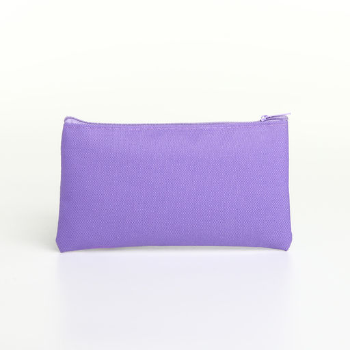 Цена за 3 шт. Косметичка-пенал на молнии, плоская, маленькая, сиреневая - Simaland фото 2