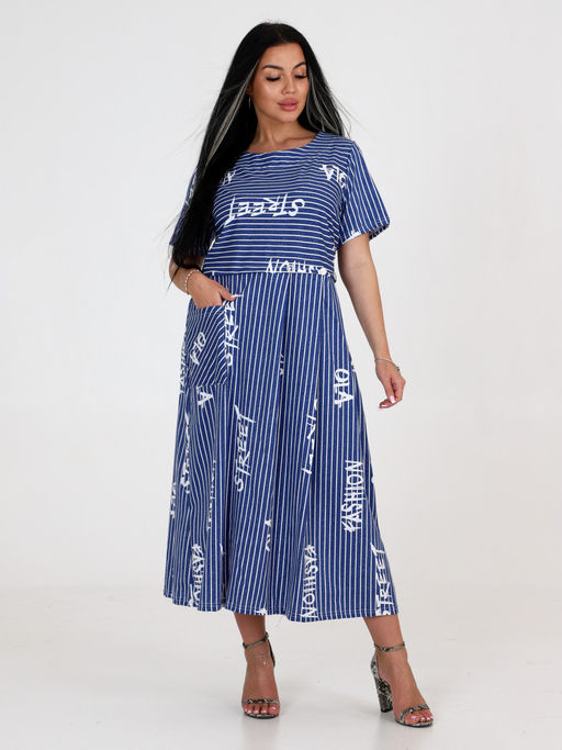 Мария ПЛАТЬЕ ЖЕНСКОЕ (Синий) - А-дина фото 2