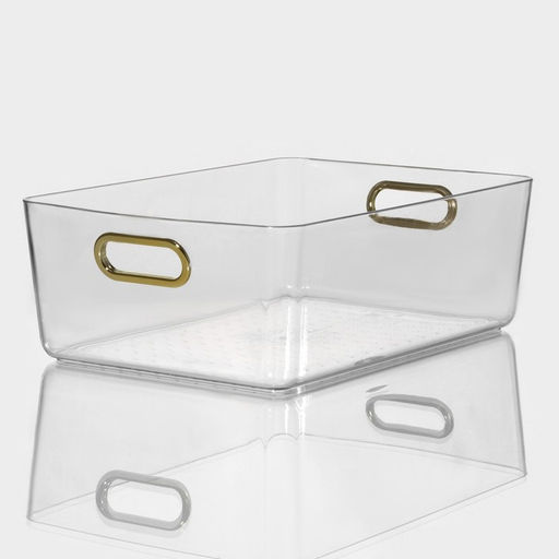 Контейнер для хранения «Нежность», 29×20×10 см, прозрачный