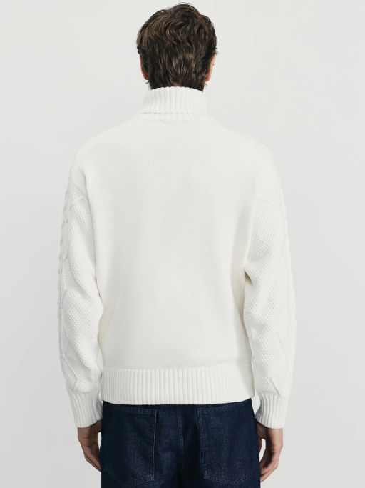 Свитер с орнаментом и высоким воротником / Zarina