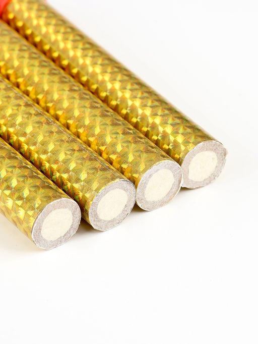 Свечи фонтаны в торт золотые, 4 шт., 10 см, горение 30-35 сек