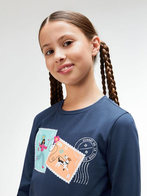 ACOOLA / Джемпер детский для девочек Aveiro темно-синий  фото 3