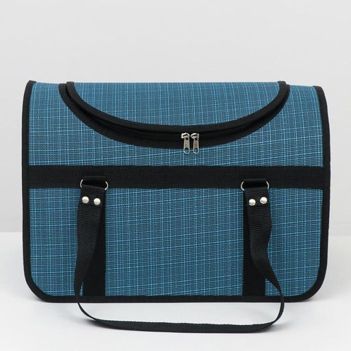 Сумка - переноска для животных, с люком, 40 х 25 х 27 см, микс цветов - Пижон фото 2