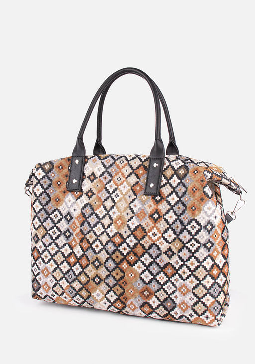 Сумка Модель №1283 | гобелен | | бежевый коричневый цветной | Фиеста | 33848 - L-craft фото 2