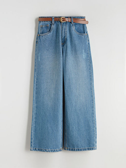 Wideleg K?z ?ocuk Jean Pantolon