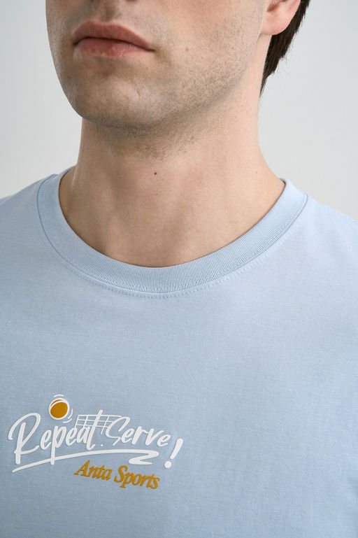 Футболка Серо-голубой ANTA SPORTS CLUB SS Tee  фото 7