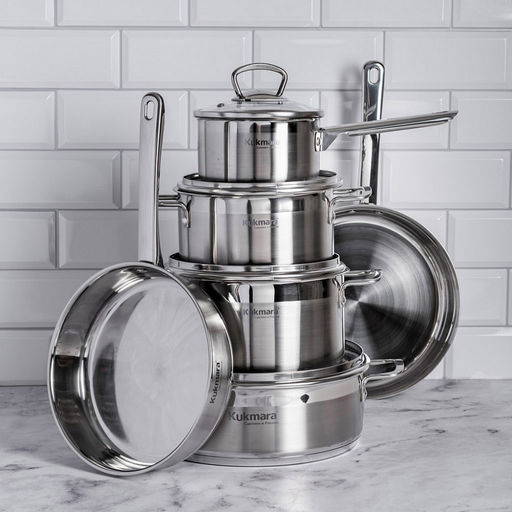 Кастрюля из нержавеющей стали Orion 6л, д24см, h22см, s0,05см, дно д22см s0,8мм, стеклянная крышка с пароотводом, мерная шкала (Россия) Подходит для всех видов плит, включая индукционную. - Домашняя мода фото 4