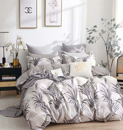 Постельное белье - Поплин Премиум 1408 Осока Семейный (молния)