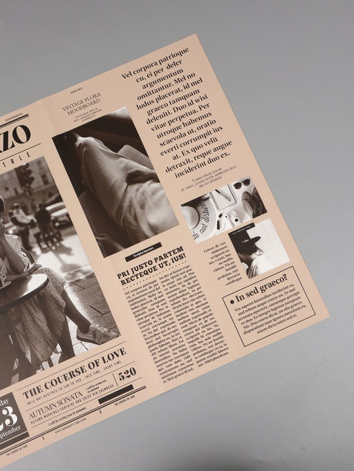 Цена за 15 шт. Пленка флористическая "Газета любви" 65мкм, 50х57 ±1см