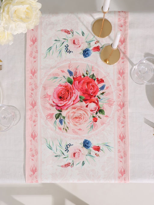 Дорожка Этель Розы, 40?146 см, 100% хлопок, саржа 190 г/м?