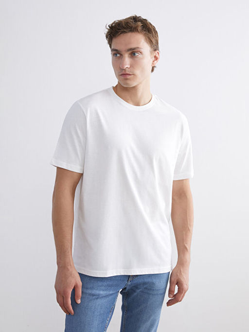 Bisiklet Yaka Penye Erkek Ti??rt